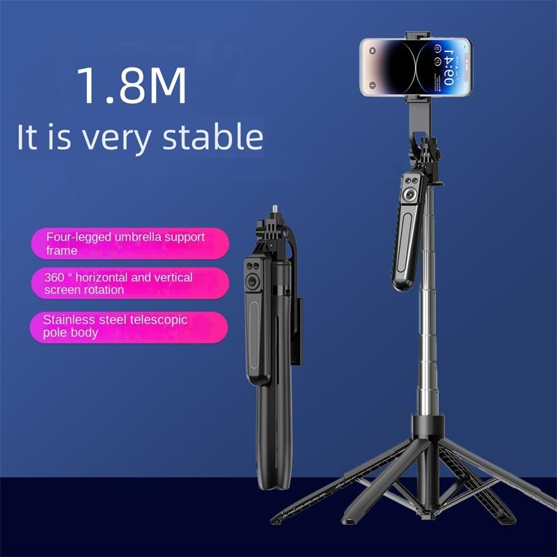 1800mm Bluetooth Bezdrátový Selfie Tyč Stativ Rozšiřitelný Monopod Dálková Spoušť Pro Držák Telefonu iPhone Samsung Xiaomi