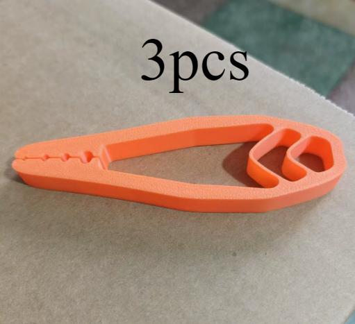

3pcs Portable Nail Fixer Tool Woodworking Nail Fixer Plastic Sliding Joint Pliers Protect Fingers for Maintenancex помаранчевий