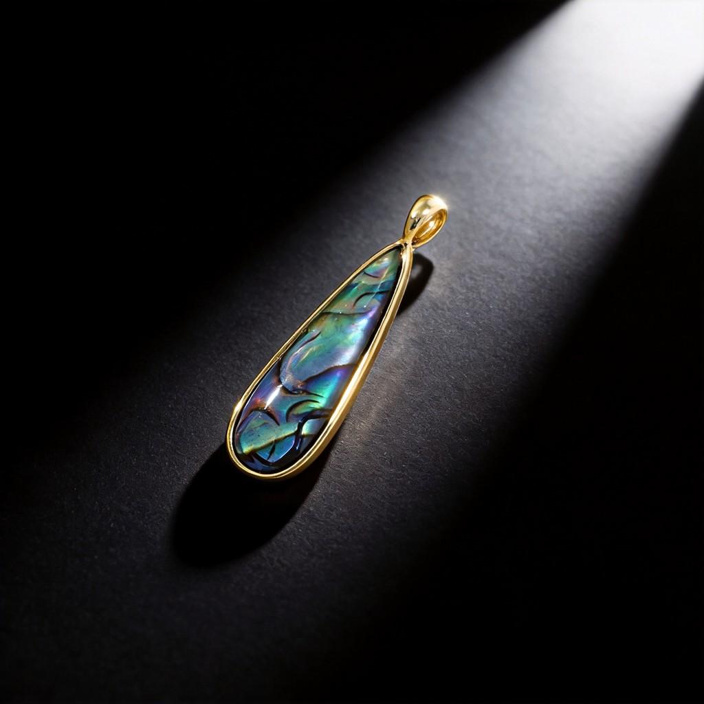 Shell Bead Necklace With Water Drop Pendants For Jewelry Making Projects
