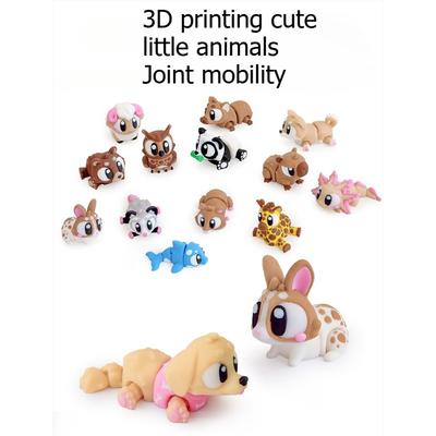 3D Printing Simulation of Small Animals, Models, Decorations, Halloween, Christmas Gifts