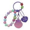 Exquisite Acrylic Beaded Keychain Pendants - Bag Charms & Car Key Lanyards, Ideal Small Gifts for Students.