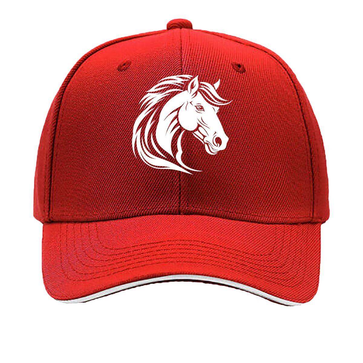 Adjustable White Horse Print Baseball Cap Lightweight Snap Closure Perfect for Women Unisex Da Sandwich Baseball Cap One Size