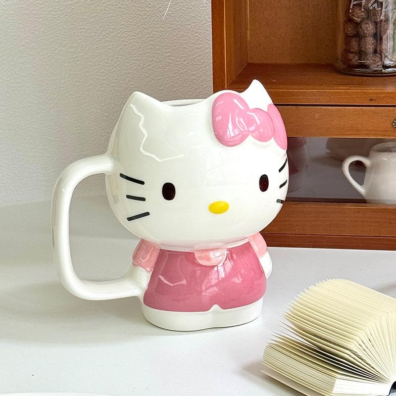 

Birthday gift, cute cat ceramic mug, girl gift, girlfriend practical souvenir gift box 401-500ml