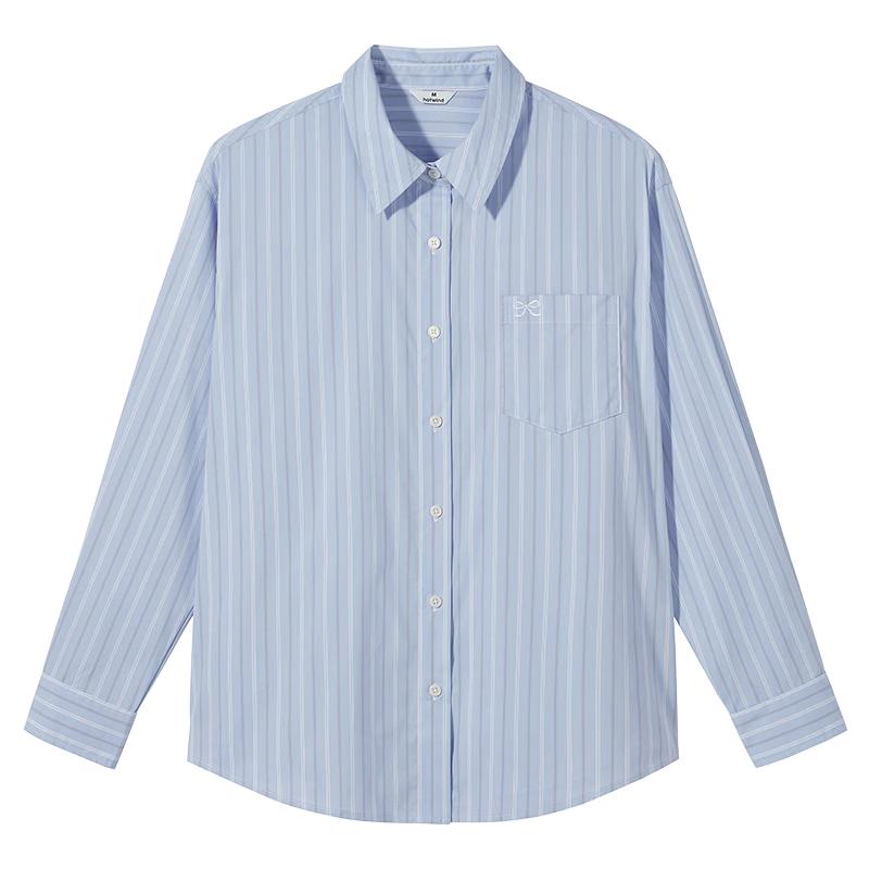 

Hotwind Women s Striped Embroidered Long Sleeve Shirt L