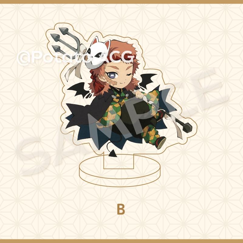 Demon Slayer: Kimetsu no Yaiba Demon Slayer peripheral standing plate Immortal River desktop decoration acrylic doll toy 7cm
