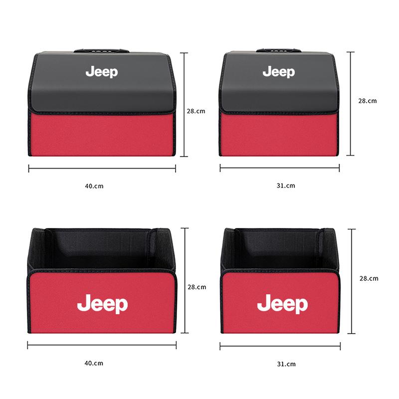Jeep Folding Car Storage Bag Trunk Organizer Box Tools Tidying sticker For Renegade Liberty XJ Wrangler Cherokee JL JK Gladiator