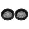 2Pcs Car Speaker Cover Automotive Ceiling Grill Metal Mesh Guard Protector Replacement Round OD 64mm Black