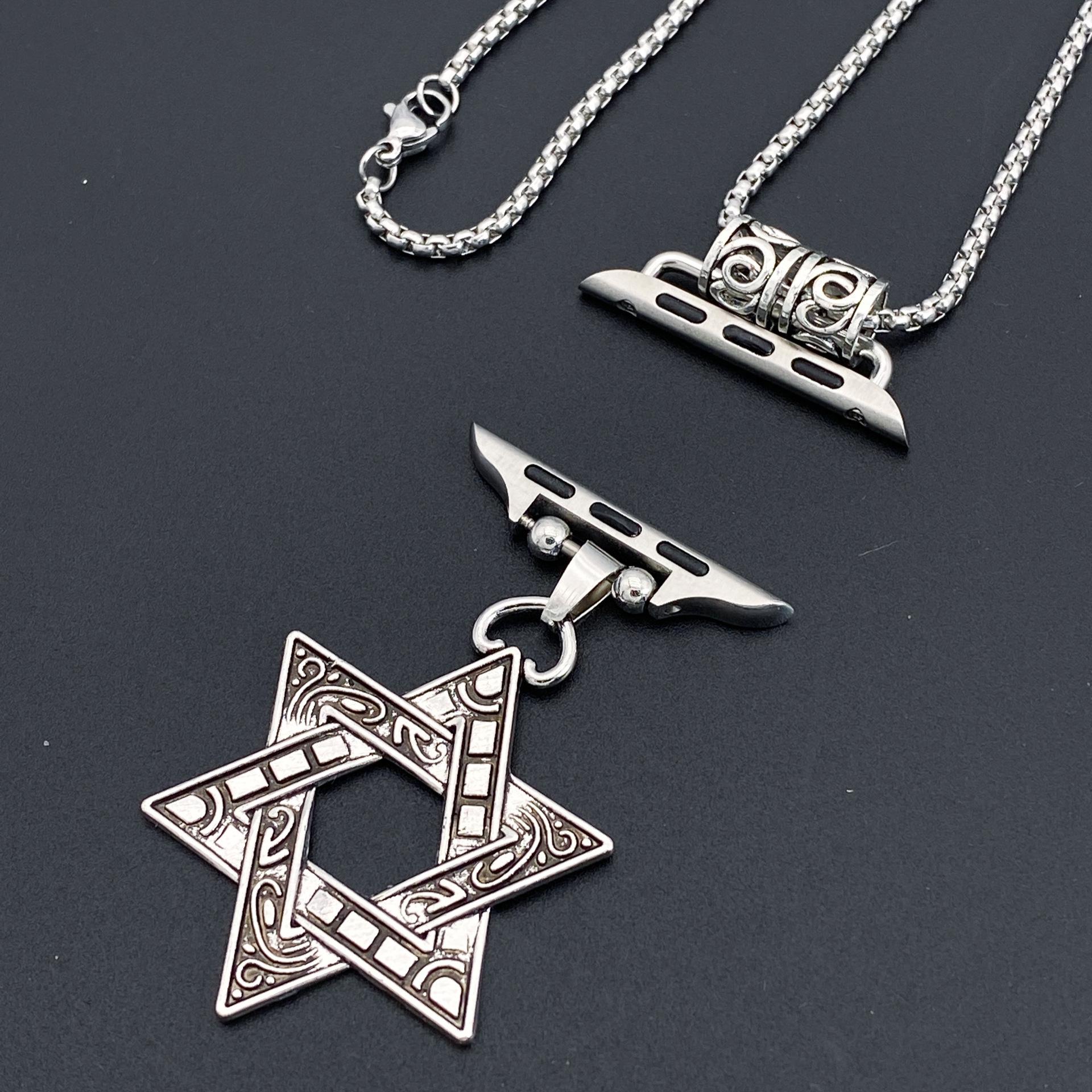 

Ожерелье для Apple Watch с подвеской-пером: Совместим с iWatch, оснащен стильным металлическим ремешком. Small Dial 38/40/41/S10-42