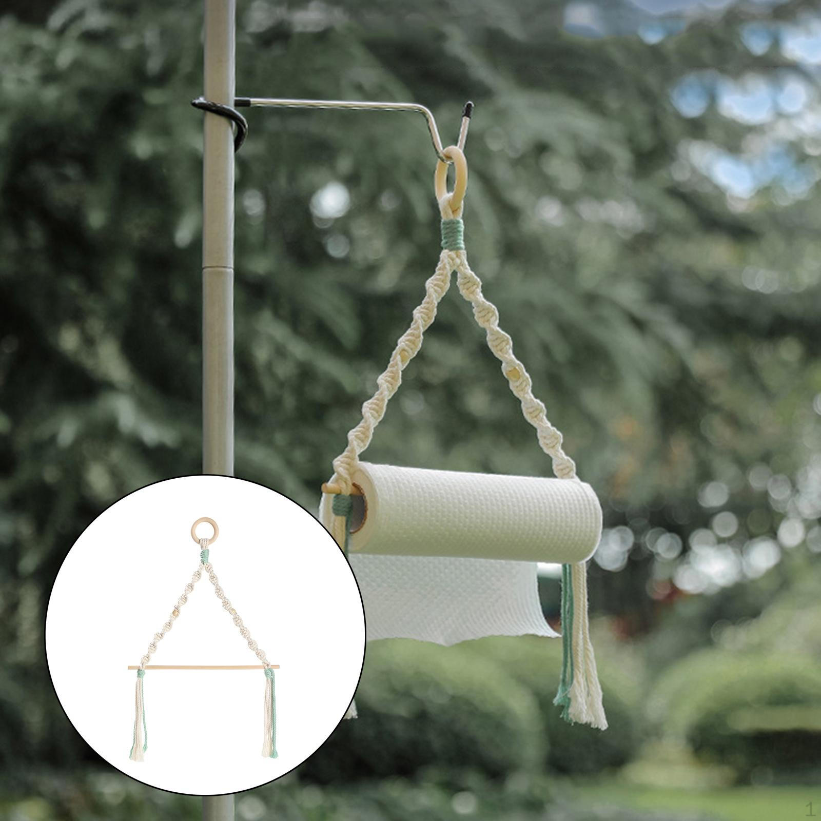 

Hanging Holder Outdoor Scarf Toilet Rack for Storage Non- Mounted Wooden зелений