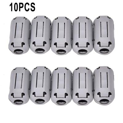 10pcs TDK 5mm Ferrite Core Noise Suppressor Filter Ring Cable Clip On Wire RFI EMI Anti-jamming Soft Magnetic Cable Clamp