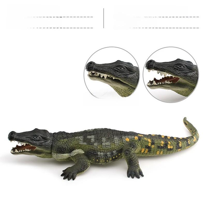 Pvc Crocodile Model Static Animal Figure Wildlife Decor For Kids And Nature Enthusiasts