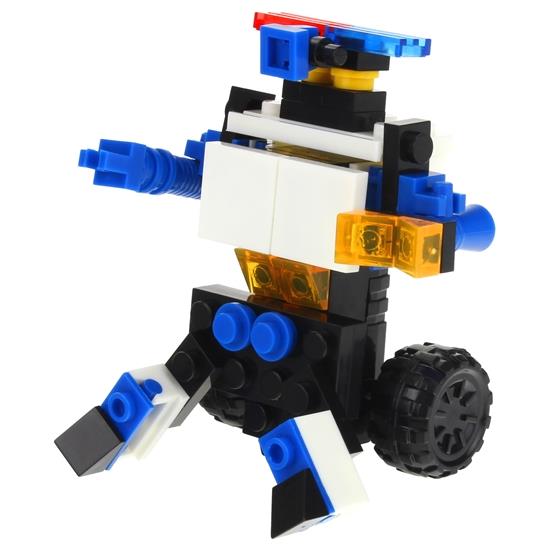 Construction Blocks 2 In 1 Police Car Off-Road