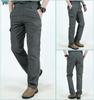 Men's Quick-Drying Waterproof Cargo Pants - Loose Fit, Multi-Pocket, Plus Size, for Hiking and Outdoor Activities