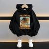 Latest children's hooded sweatshirt - Italian "brain rot" humorous cartoon pattern - Tung Tungtung breakfast pullover hoodie