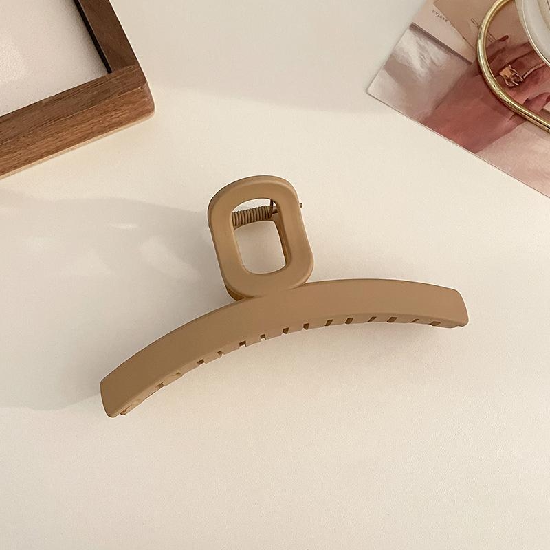 Massive schwarze matte große Haarklammern aus Acryl, Haarnadeln, Hai-Clip, Haarspange, Krabben-Haarspangen, Kopfbedeckung für Frauen, Haar-Accessoires