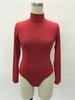 Sexy Choker Long Sleeve Jumpsuit Slim All-match Bottoming Shirt Shaperwear