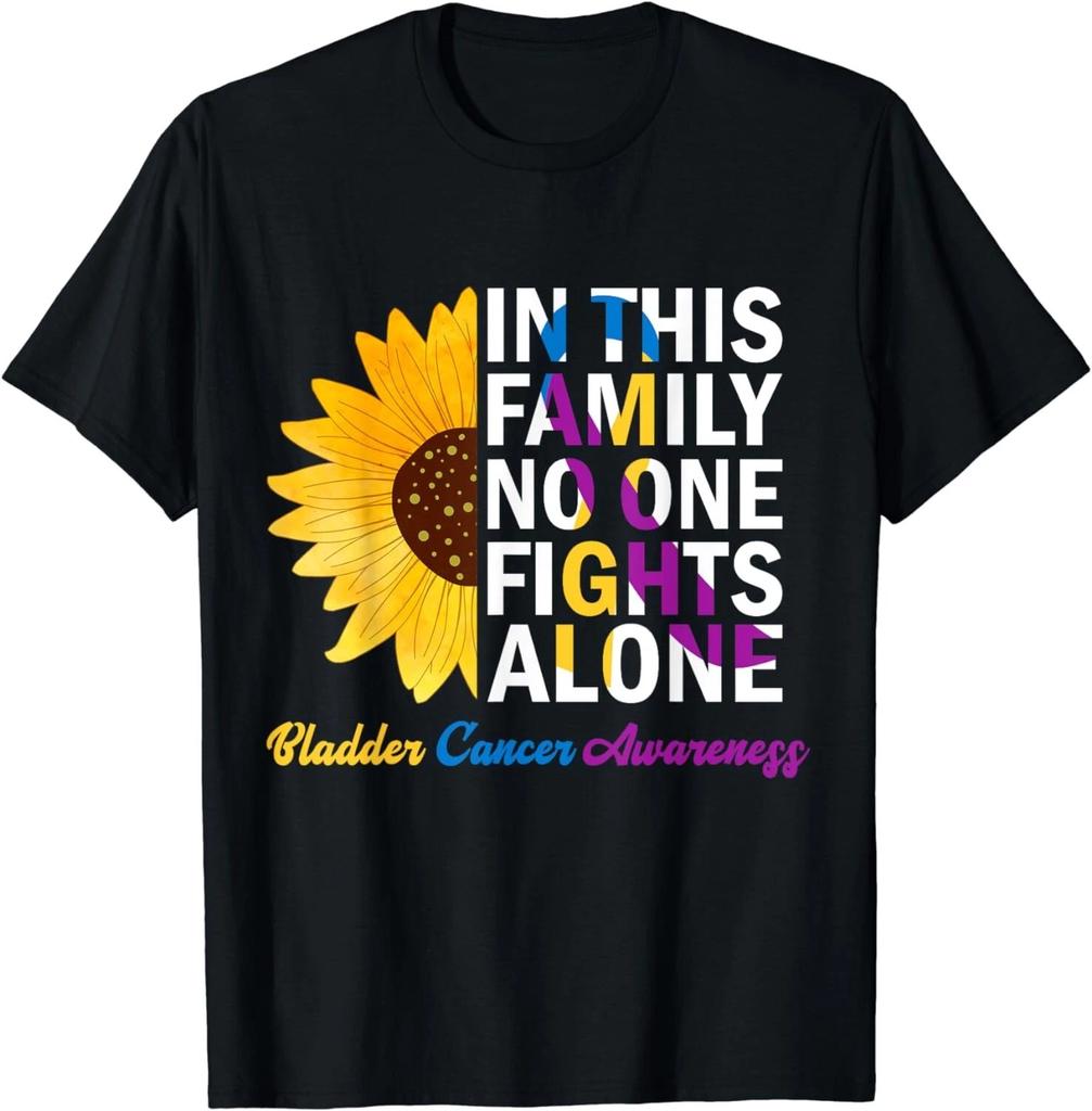 Sunflower Strength, Family United Bladder Cancer Awareness Gift Unisex T-Shirt