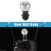 A ABSOPRO Shift Knob Gear Shifter for Peugeot Easy Tone 106, 5-Speed Manual, Operation, Plastic, Black/Silver