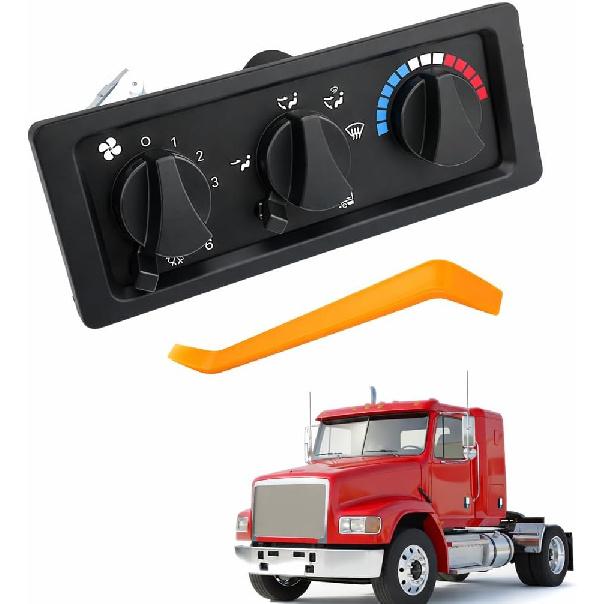 HVAC Control Switch, 8520046000 Compatible with Freightliner FL60/FL70/C840 AC Control Panel Heater Climate Control Switch Heater Module Replacement,