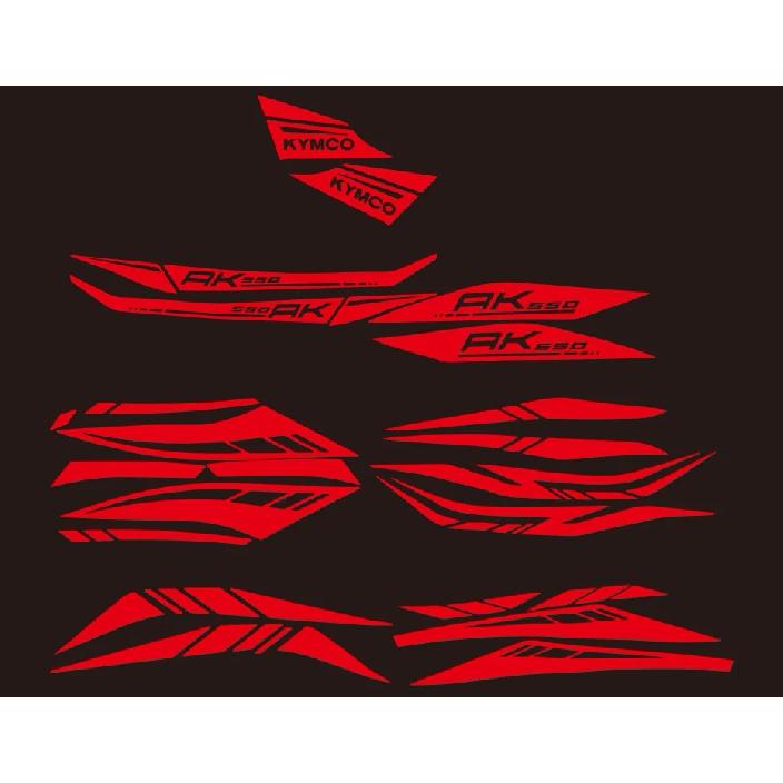 Motorfiets koplamp kuip stickers stickers emblemen voor KYMCO AK550