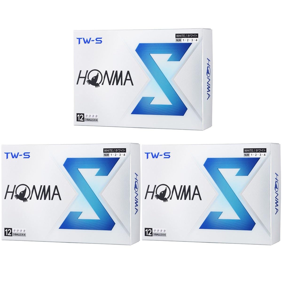 

HONMA Golf Набор из 3 дюжин Белые мячи TW-S, (36 Шариков), белый