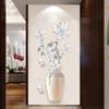 Elegant And Pure Four Flowers Wall Stickers Aesthetic Home Decoration Removable Wallpaper Living Room Modern Art Mural
