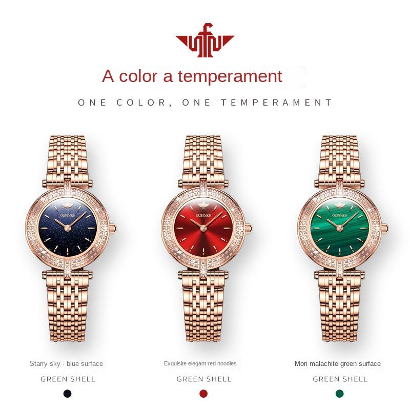 OUPINKE Watches Fashion Diamond-encrusted Waterproof Quartz Watch Women's Watch