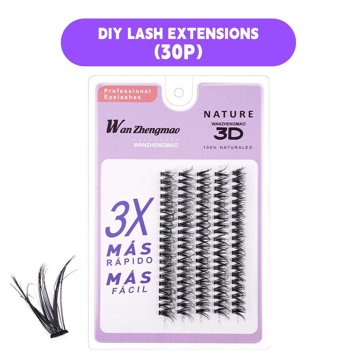 

Five Rows Of Direct Supply 3D Simulation Natural Hot Melt Hair 10P20P30P40 Comic Eyelashes Various Length Eyelashes
