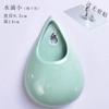 Ceramics Wall Hanging Vase Water Drops Wall Vase Ornaments No-punching Hydroponics Flower Insert Room Background Interior Decor