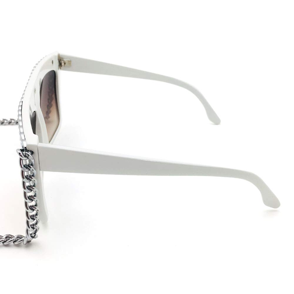 [Glasses Glasses Glasses] Japanese-style design Chain sunglasses, hip hop, reggae, bling-bling 8023-whbrh