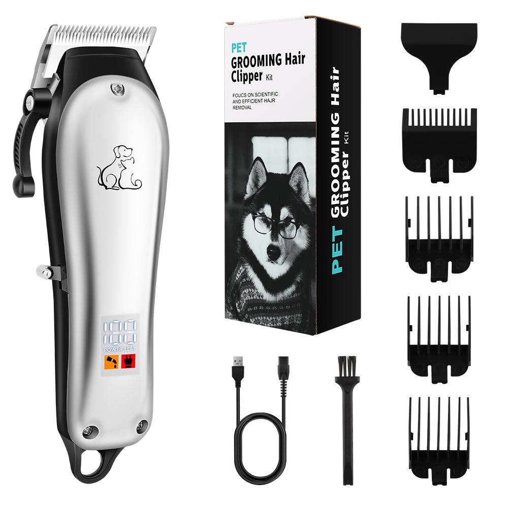 Dog Clipper Dog Hair Clippers Grooming (Pet/Cat/Dog/Rabbit) Haircut Trimmer Shaver Set PetsFader Pet Shaving Machine
