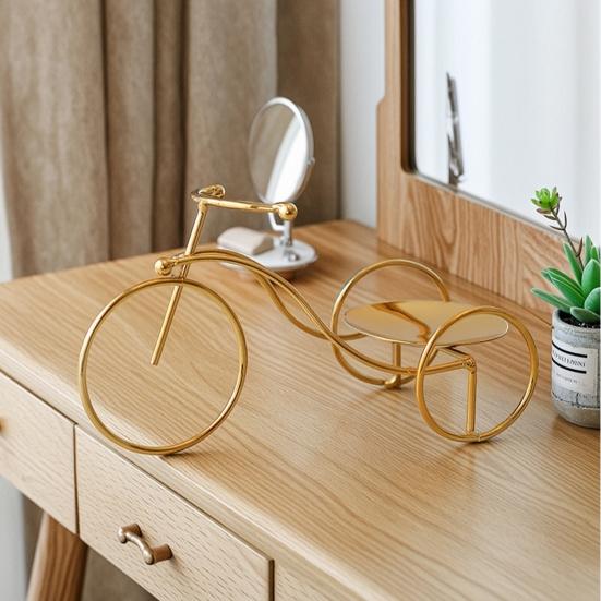 Fresh Color Candle Holder Creative Bicycle Holder, Iron Art Compact Candlestick, Aromatherapy Scented Stick Display for Bathroom Sink Bedroom Bedside