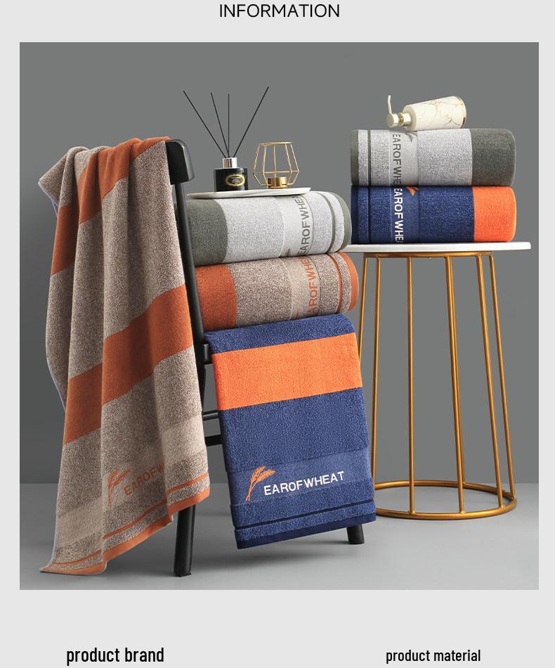 Extra Large Pure Cotton Quick-Dry Bath Towel - Mother & Baby Safe, Water-Absorbent for Home, Beach, Men & Women