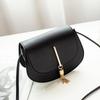 Fashion Tassel Crossbody Bags for Women Solid Color Leather Shoulder Bag Ladies Messenger Bag