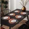35cm Floral Print Linen Placemats 2D Printed Coaster Table Mats Bohemian Style Placemats  Kitchen