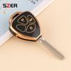 Fashion Tpu Car Key Case Cover Shell Fob For Toyota Corolla Camry Reiz Rav4 Crown Avalon Venza Matrix Yaris 4Runner Blank Bag