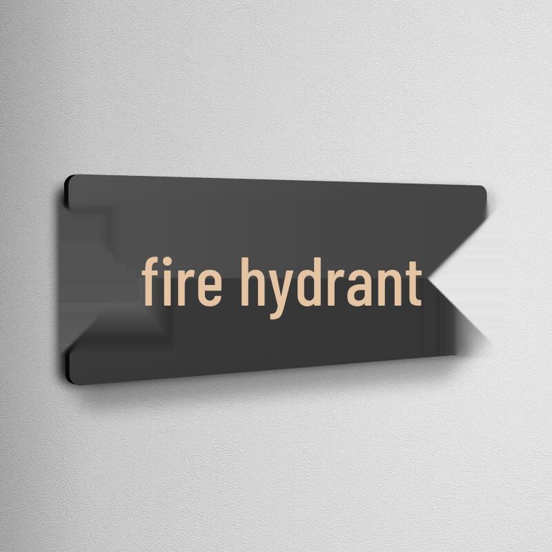 Beiduoyang Acrylic Fire Hydrant Sign