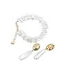 European & American Irregular Baroque Pearl Bracelet & Ear Clip Set – No Piercing Required