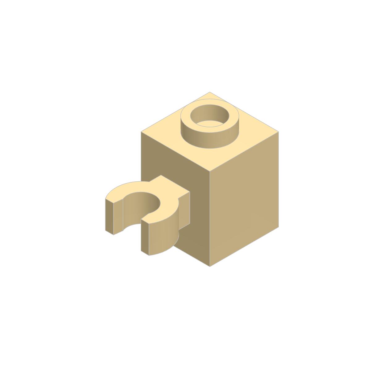 

10pcs 60475 Modified 1 x1 with Open U Clip Block Moc Attachments Works Bricks DIY Children Playthings Assembly 10PCS бежевый