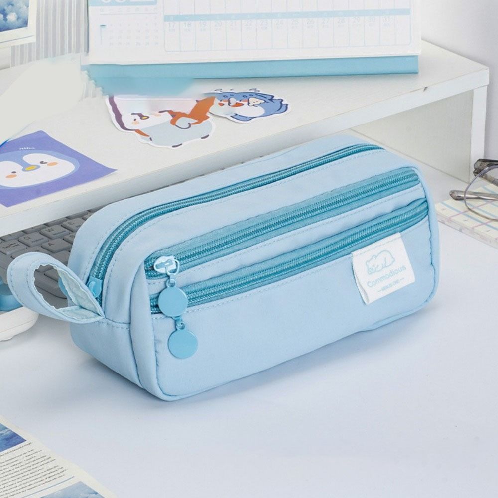 Simple Pencil Case Large Capacity Pencil Storage Bag Stationery Pen Bag  School Supplies