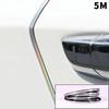 5/10M Chrome Car Door Edge Protection Strip Auto Door Anti Collision Strip Door Moldings Trim Adhesive Protector