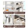 Wall Mounted Roll Paper Storage Rack Space Saving Towel Bar Rack Cling Film Storage Rack  Bathroom