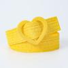 4cm Wide Waist Belt Love Heart Buckle Waistband Sweet Braided Belt