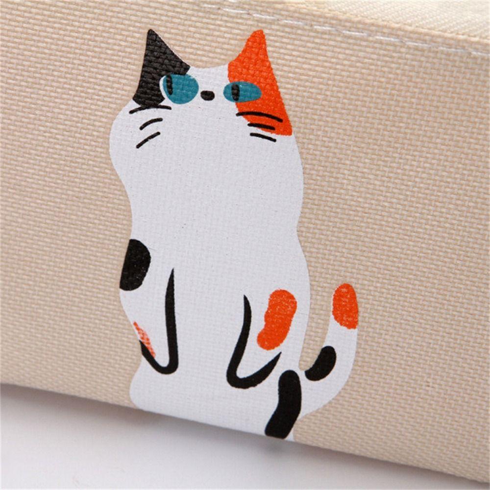 Cartoon Office Canvas Women Stationery Children Pencil Bag Pencil Case Pen Bags Cosmetic Bag