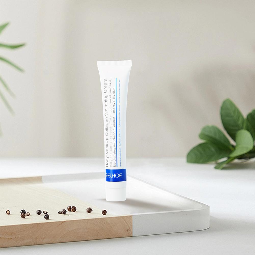 EELHOE Collagen Neck Cream Lightens Neck Fine Lines Wrinkles Anti-aging Lifts Tightens Skin Moisturizing Neck Whitening Cream