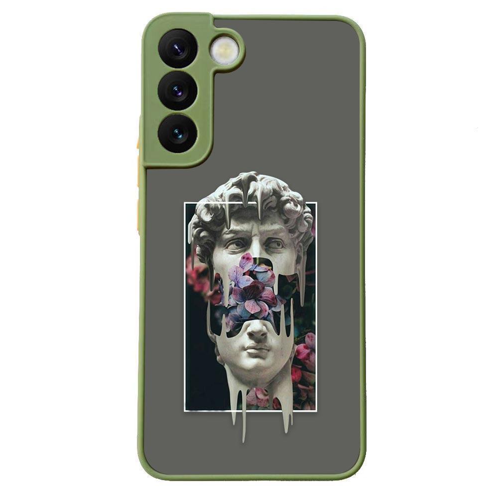 Vintage Classic Art Mona Lisa Shockproof Matte Phone Case For Samsung Galaxy S22 Ultra S21 S20 FE S10 S9 S8 S10E Plus 5G Cover