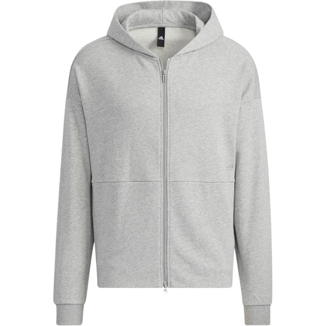 Adidas Sweatshirts Men s Gray Hooded Moderate Other HD0080- XXL