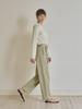 NOEUD Belt Wide Pants (Beige)