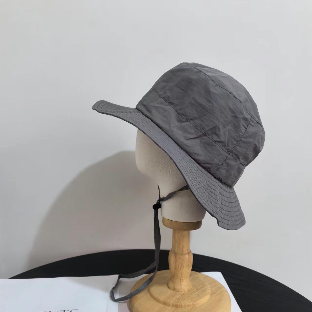 

Весенне-летняя ветрозащитная шляпа-ведро для мужчин, для езды на велосипеде, для весенней рыбалки, солнцезащитная шляпа, женская солнцезащитная шляпа с большим карнизом M（56-58cm） темно-серого