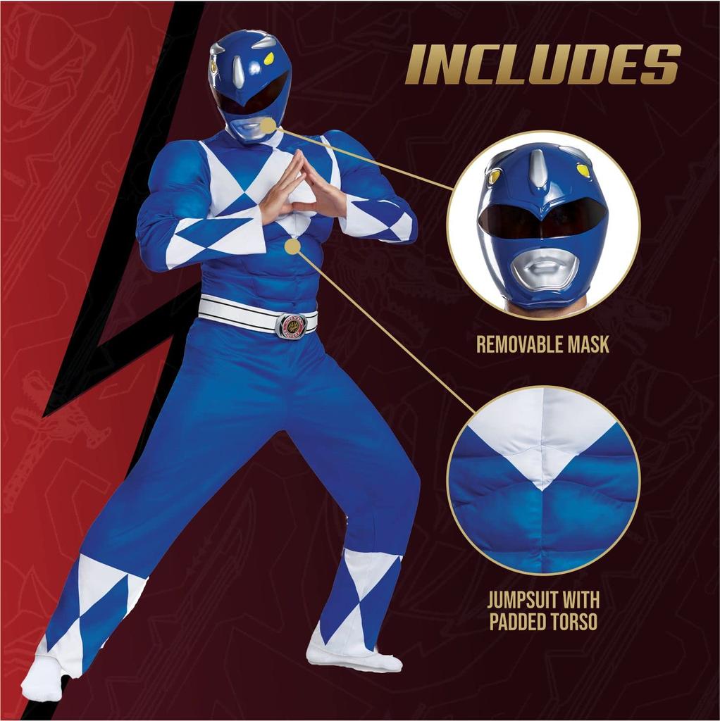 Blue Ranger Muscle Classic Adult XL